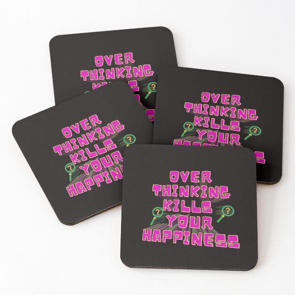 Item preview, Overthinking kills your happiness cute Design designed and sold by Shahnawaz Khandesigner.