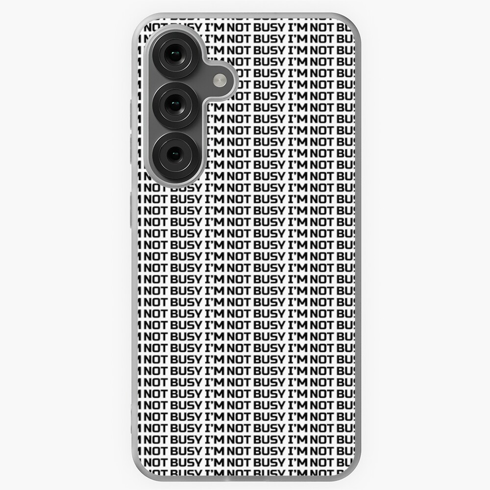 Artikel-Vorschau von Samsung Galaxy Flexible Hülle, designt und verkauft von ImNotBusyBerlin.