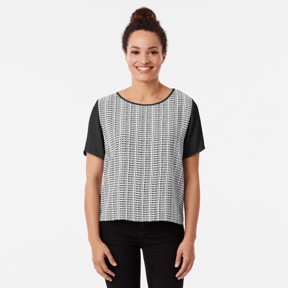 Artikel-Vorschau von Chiffon Top, designt und verkauft von ImNotBusyBerlin.