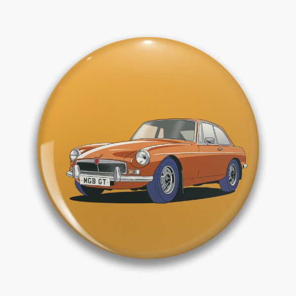 Item preview, MGB GT in Bracken Orange designed and sold by Webazoot Industries - Car Art.