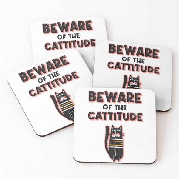Item preview, Beware of the Cattitude designed and sold by SuzyTurner.
