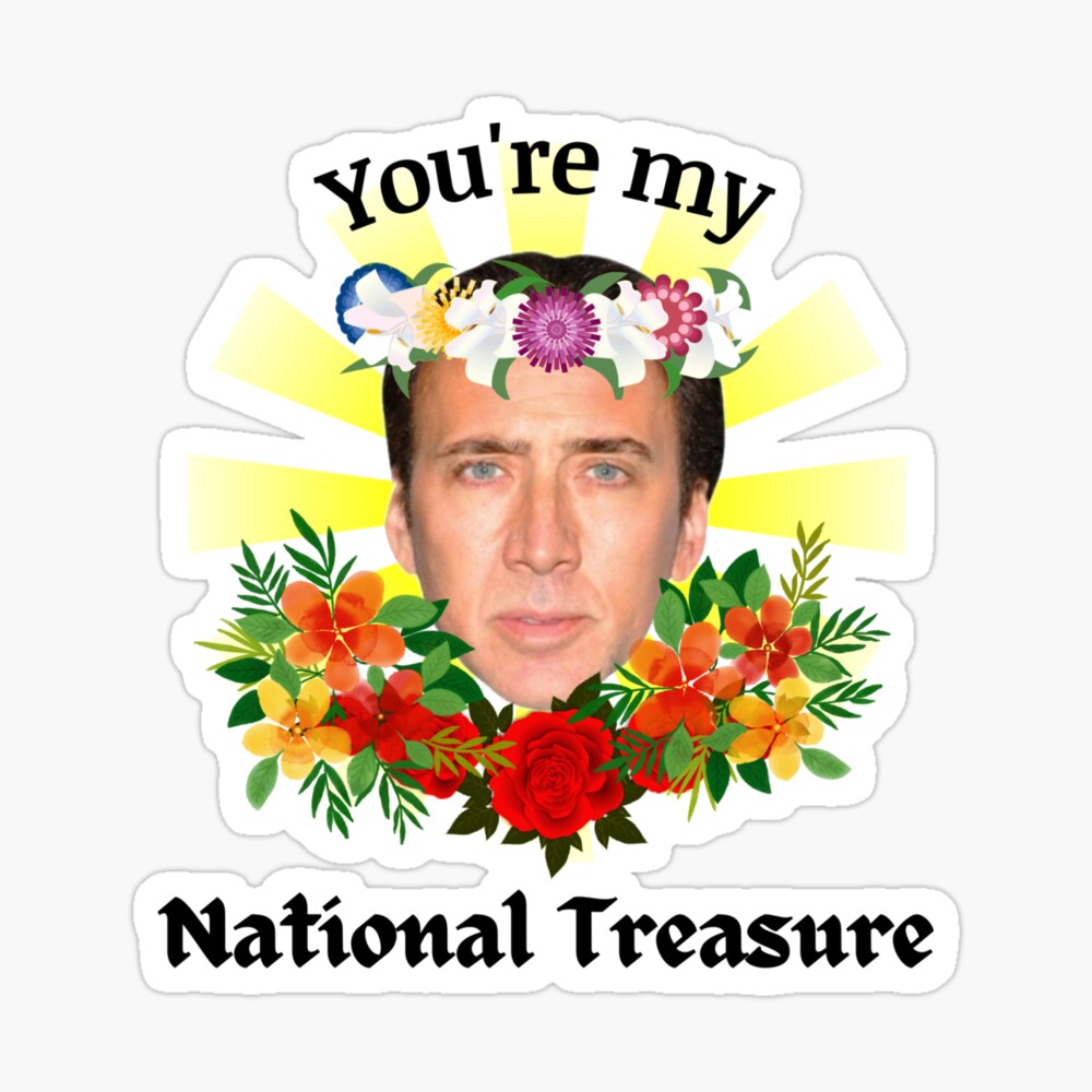 Forbløffe Gravere Drik Nicholas Cage - You're My National Treasure" Magnet for Sale by  joystocktreats | Redbubble