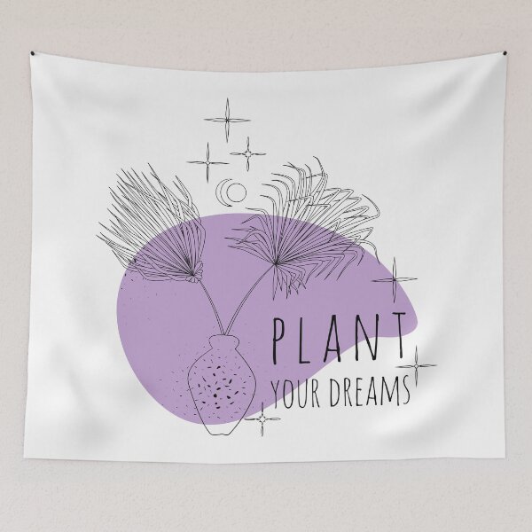 Item preview, Plant Your Dreams - Boho Style Inspirational Quote designed and sold by Naturalist Prints.