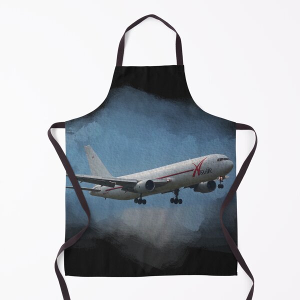 Item preview, watercolor Boeing 767 black background designed and sold by FDbubble1986.
