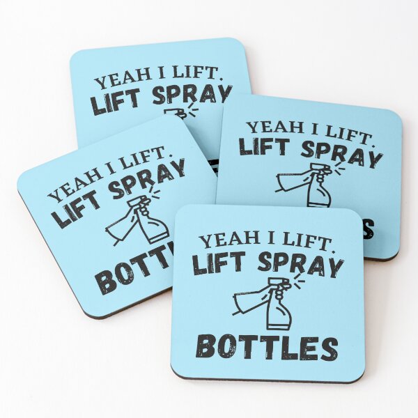 Item preview, Yeah I Lift Spray Bottles Funny Cleaning Lady Housekeeping designed and sold by SavvyCleaner.