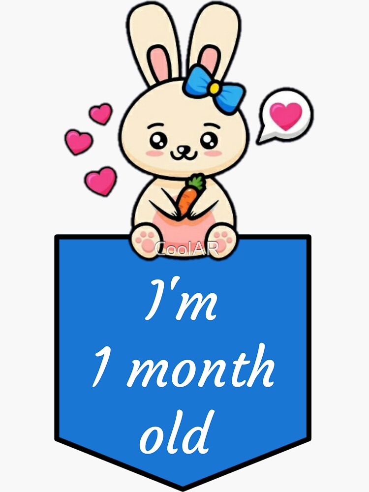 baby-boy-milestone-1-month-sticker-for-sale-by-coolar-redbubble