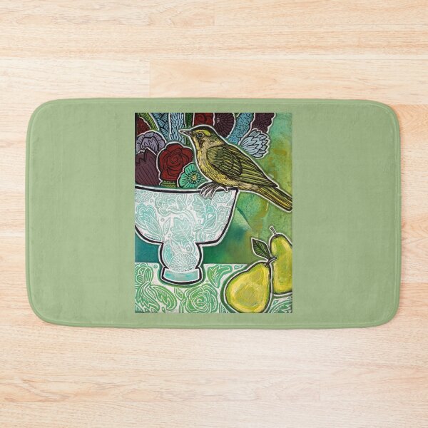 Item preview, Warbler with Green Pears designed and sold by Lynnette Shelley.