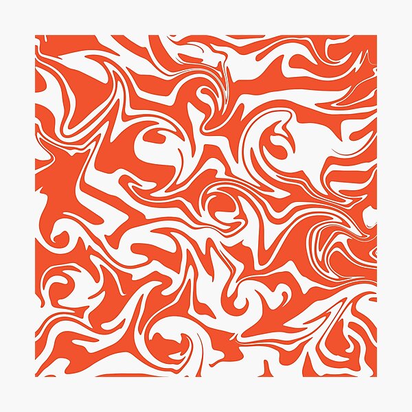 Item preview, Spill - Orange and White designed and sold by LAEC-Shop.