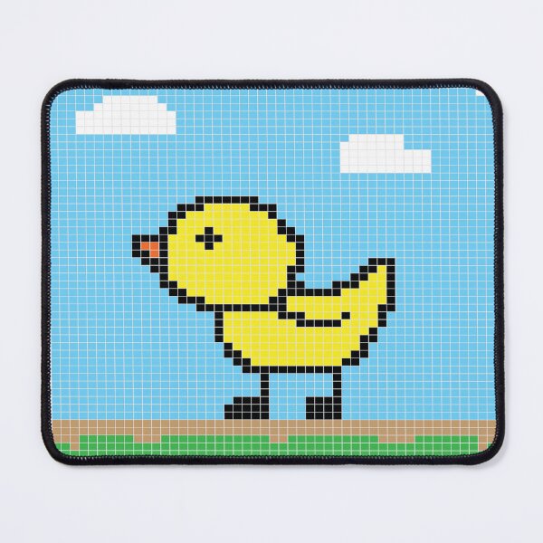 Item preview, Pixel Duck Walking In The Garden,The Sky Is Cloudy And Beautiful,Green Garden designed and sold by stamppiyathat.