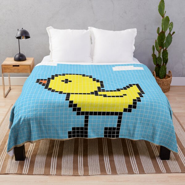 Item preview, Pixel Duck Walking In The Garden,The Sky Is Cloudy And Beautiful,Green Garden designed and sold by stamppiyathat.