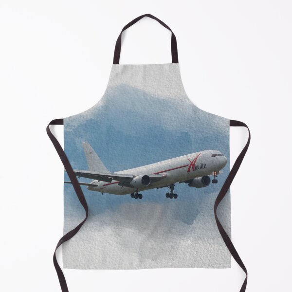Item preview, watercolor Boeing 767 black background designed and sold by FDbubble1986.