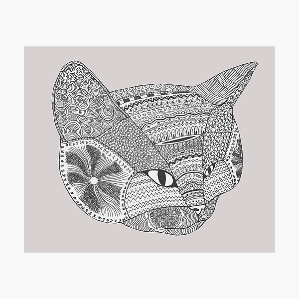 Item preview, Patterned Cat designed and sold by Lhyara.