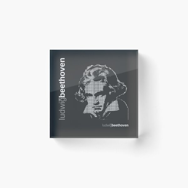 Item preview, Ludwig van Beethoven typographic poster designed and sold by CMYKStudio.