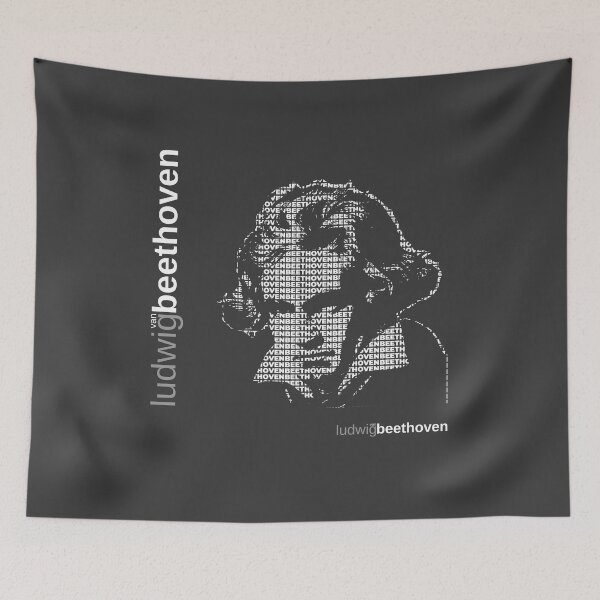 Item preview, Ludwig van Beethoven typographic poster designed and sold by CMYKStudio.