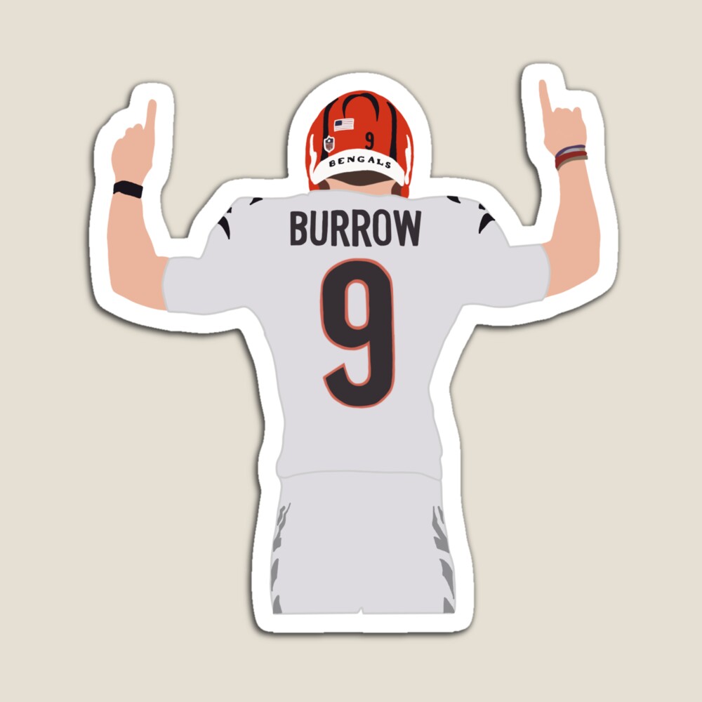 Joe Burrow Jersey Super Bowl LVI Champions Cincinnati Bengals #9 White Men's