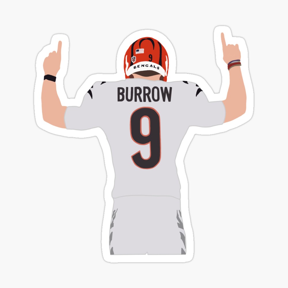 Super Bowl LVI Champions Cincinnati Bengals Joe Burrow #9 White