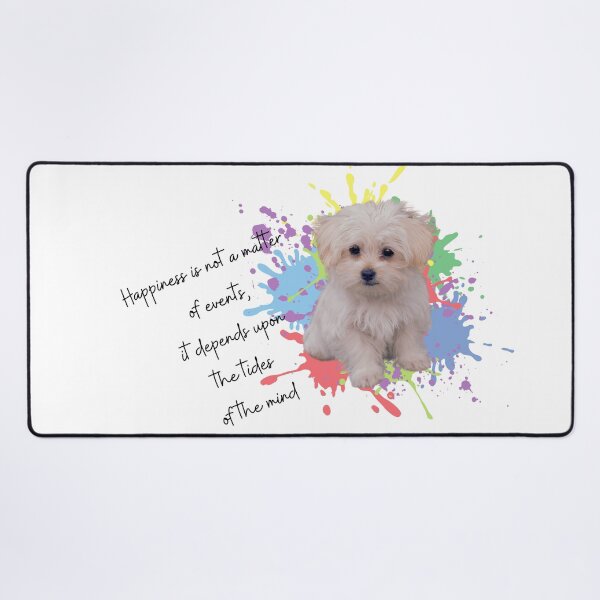 Item preview, cute happy Maltese puppy designed and sold by nuvalonstyles.