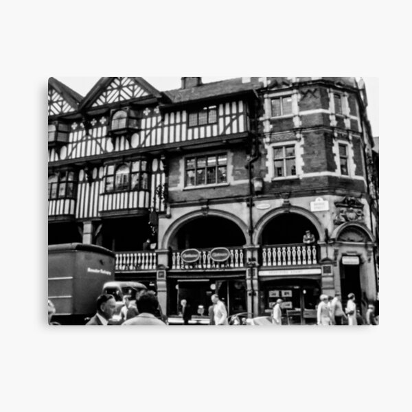 Historic mansion around Chester Cross, Chester Canvas Print