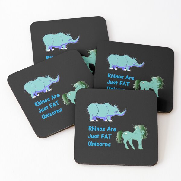 Item preview, Rhinos Are Just Fat Unicorns designed and sold by DistinguishedMe.