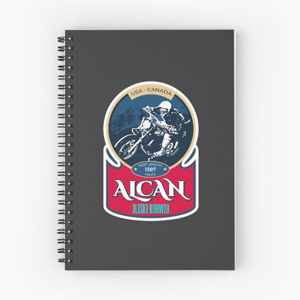 Item preview, Alaska Highway ALCAN - Biker T-Shirt + Sticker Design 2022 designed and sold by ROADTROOPER.
