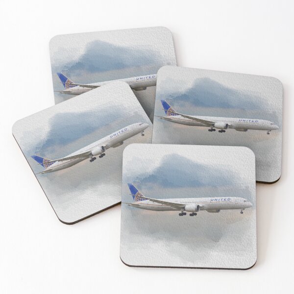 Item preview, watercolor boeing 787 white background designed and sold by FDbubble1986.