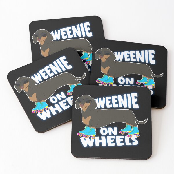 Item preview, Weenie on Wheels Dachshund Roller Skates designed and sold by Cedarrue.