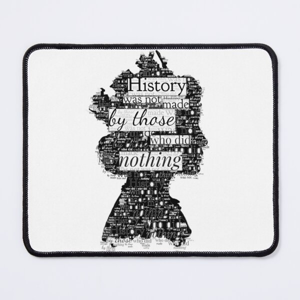 Item preview, "History was not made by those who did nothing" - The Crown quote silhouette (word art, shape) designed and sold by HalSyd.