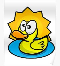 Silly Rubber Ducky Poster