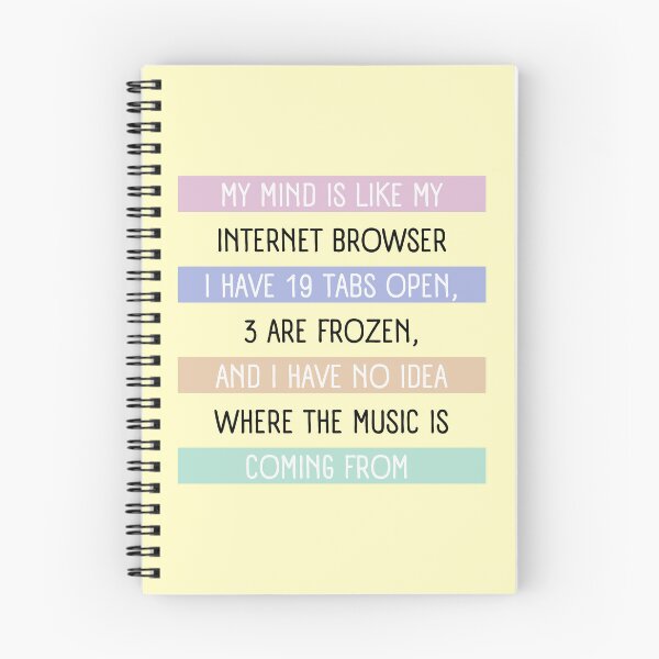 Item preview, My Mind Is Like an Internet Browser - Funny Computer Quote designed and sold by alchemytree.