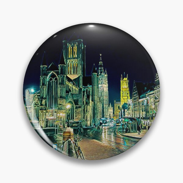 Item preview, Ghent Cityscape Picture Art designed and sold by KivancYucel.
