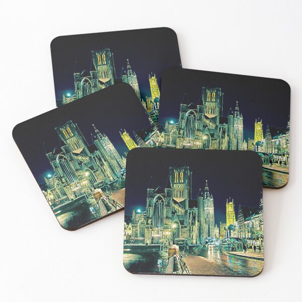 Item preview, Ghent Cityscape Picture Art designed and sold by KivancYucel.