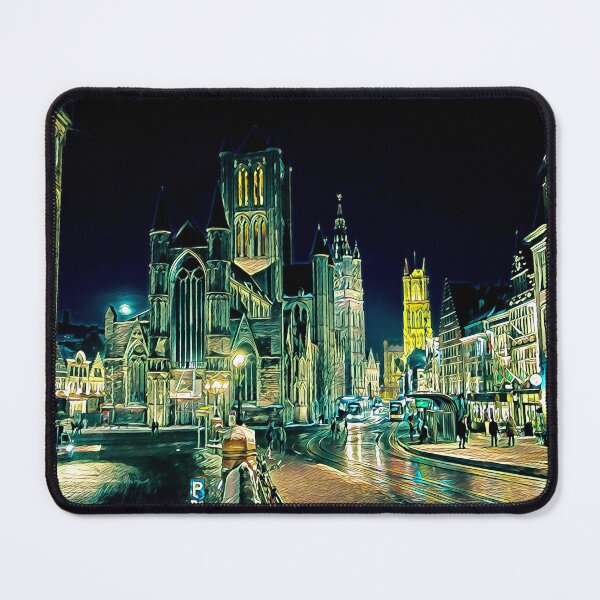 Item preview, Ghent Cityscape Picture Art designed and sold by KivancYucel.