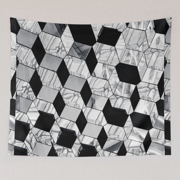 Item preview, Black and white checkered textile background designed and sold by BestDesign87.