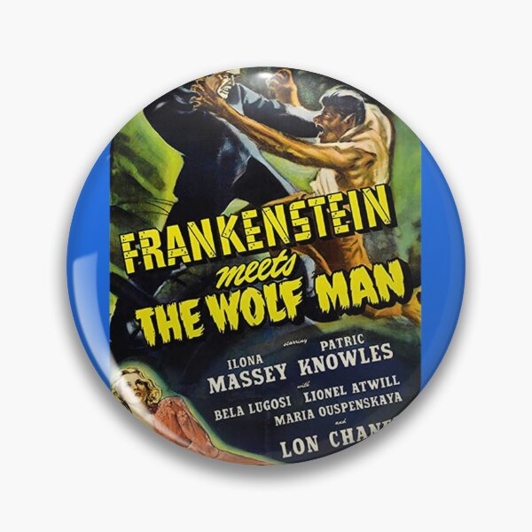 Item preview, Frankenstein Meets The Wolfman Classic T-Shirt designed and sold by ManuelKleina.