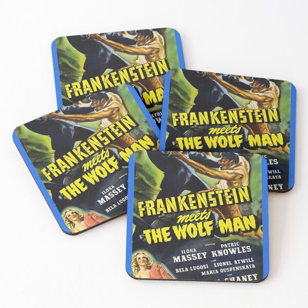 Item preview, Frankenstein Meets The Wolfman Classic T-Shirt designed and sold by ManuelKleina.