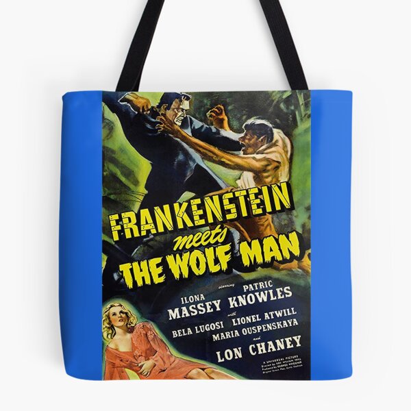 Item preview, Frankenstein Meets The Wolfman Classic T-Shirt designed and sold by ManuelKleina.