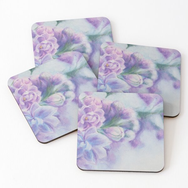 Item preview, Lilac pastels flowers designed and sold by Katenaz.