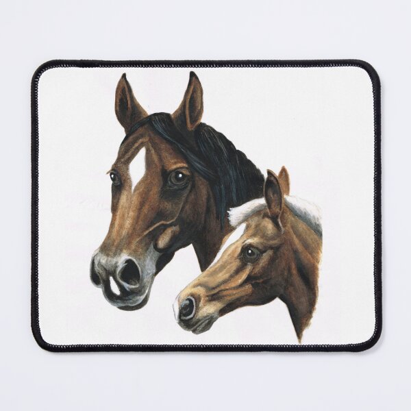 Item preview, mare and foal painting designed and sold by mindgoop.