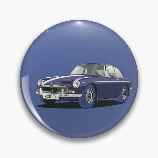 Artikelvorschau, MGB GT in Mitternachtsblau entworfen und verkauft von Webazoot Industries - Car Art.