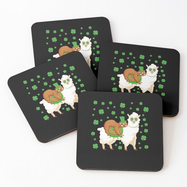 Item preview, Leprechaun Sloth Riding Llama Funny St Patricks Day designed and sold by 1Designology1.