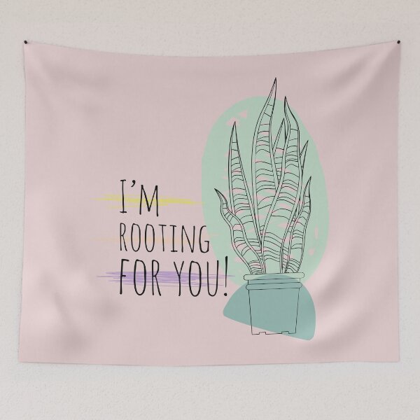 Item preview, I'm Rooting for You! - Boho Style Plant Quote designed and sold by Naturalist Prints.