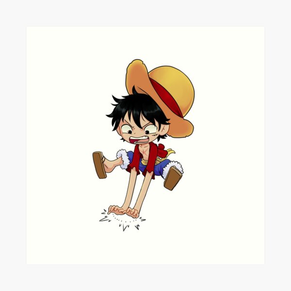 Luffy Chibi Art Prints Redbubble