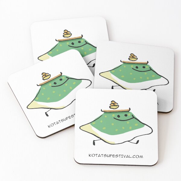 Item preview, Kotatsu Festival Character - Green Table with Dot Pattern designed and sold by KotatsuFestival.
