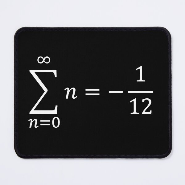 Item preview, sum of all natural numbers, calculus and math designed and sold by NoetherSym.