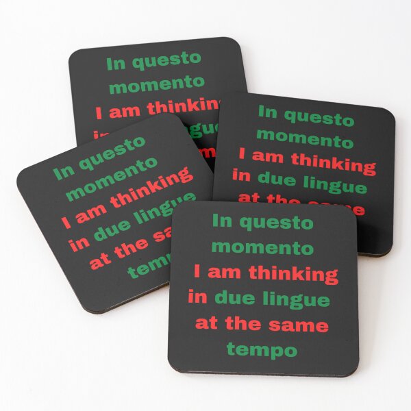 Item preview, In questo momento I am thinking in due lingue at the same tempo designed and sold by omaeth303.