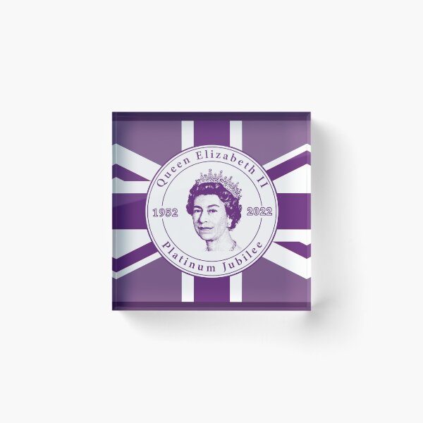 Item preview, Queen Elizabeth Platinum Jubilee British Flag Union Jack purples designed and sold by LindaCooke.