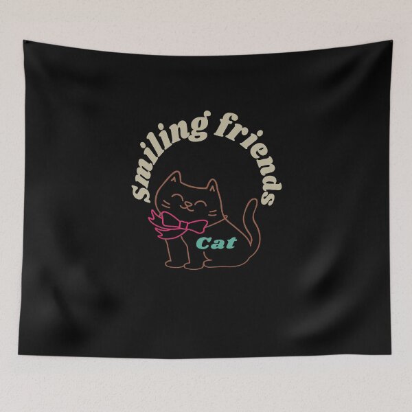 Item preview, Smiling friends cat cute Art Design designed and sold by Shahnawaz Khandesigner.