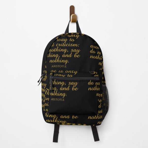 Item preview, Aristotle Quote - There Is Only One Way To Avoid Criticism: Do Nothing, Say Nothing, And Be Nothing - Ambition - Gold designed and sold by PhiloJourney.