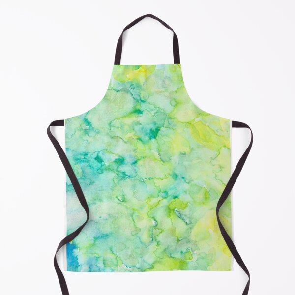 Item preview, Flowers abstract in yellow, green and blue in watercolor technique. excerpt high designed and sold by goldufeenstaub.