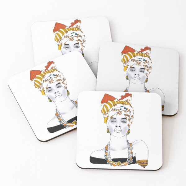 Artikelvorschau, Wunderschöner afrikanischer Frauen-Turbanschmuck, einzigartiges Design entworfen und verkauft von HighArtDesigns.